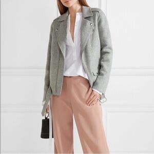 Theory Perfect Moto Double-Face Jacket in Melange
Grey Wool/Cashmere S
